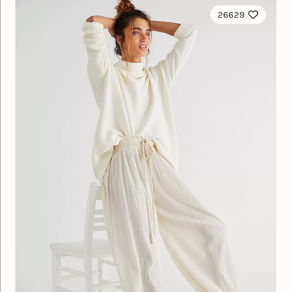 Free People Cream Sweater
